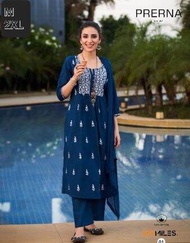 **FABRIC DETAILS:-* *Style : Kurti + Pant + Dupatta *3 Psc Readymade set* TYPE : Pure Cambric cotto