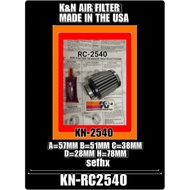 K&N RC 2540 KRUCUT AIR FILTER a=57MM B=51MM C=38MM (D=28MM hole to carburetor) H=78MM