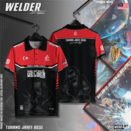Welder Polo Shirt Edition Malaysia| Iron Tailor| Dream It Design It Weld It| Polyester| Malaysian fl