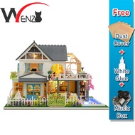 Starry Flower MD28-C with Light/Anti-dust cover DIY Miniature Doll House - Chinese Manual