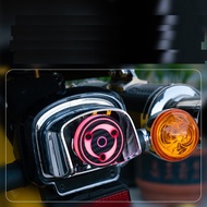 Motorcycle Brake Light Naruto Writing Wheel Eye Rotating Colorful Strobe Tail Light Auxiliary Brake 