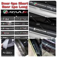 STIKER PINTU CARBON  Perodua Carbon leather protector strip emblem logo axia alza aruz myvi bezza vi