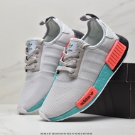 Cod 6colors Adds Nasa X NMD R1Spectoo️ NMD R-1 Luminous Pink and White Women's Running Shoes
