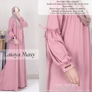 ( TERBARU ) Dress LATAYA MAXY Cringkle Airflow Gamis Polos Bahan kringkle premium 110- 120 Gamis Wan