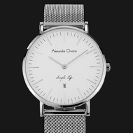 Alexandre Christie Couple set watch 8566MD silver color