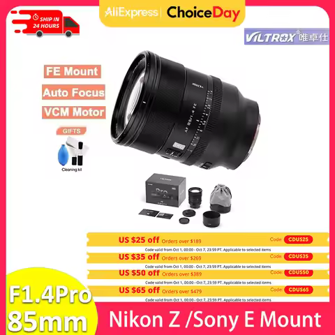 VILTROX 85mm F1.4 PRO Auto Focus Large Aperture Full frame portrait lens for sony zve10 a7iii a6400