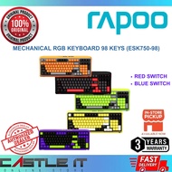 Rapoo ESK750-98 Mechanical Keyboard 98 Keys Red Switch Blue Switch RGB