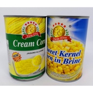 TWIN FIVE(55) CREAM CORN 425GM / TWIN FIVE(55) SWEET CORN 425GM