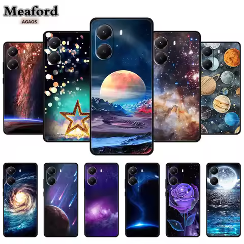 For Poco X7 Pro 5G TPU Silicone Cover Bumper For Xiaomi Poco X7 Pro 2412DPC0AG Shield Funda Moon Spa