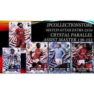 [Assist Master] 2023/24 Match Attax Extra Football Crystal Parallel Cards Football Cards Soccer Card