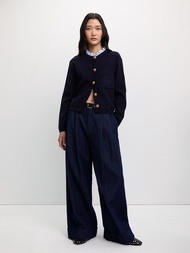 [Pomelo] เสื้อคาร์ดิแกนขอบแต่งระบาย / Ruffle Trim Cardigan