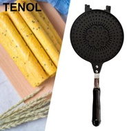 TENOL Egg Roll Maker Breakfast Machine Waffle Making Tool for Home Flower Pattern