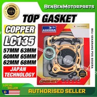 GASKET TOPSET TOP SET ASHUKA STD 57MM 60MM 62MM 63MM 65MM 66MM 68MM COOPER HEAD GASKET LC135 135LC L