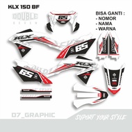 Sticker Decal klx 150 bf putih full body