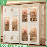 IKEA L78cm 2 Doors Wardrobe Storage Versatile Foldable Stackable Storage Cabinet With Pulley