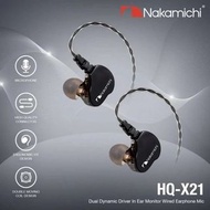 旺角門市發售 [原裝行貨 1年保養] NAKAMICHI HQ-X21 雙動圈有線耳機