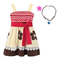 Girls Dress Frozen Summer Casual Sundress Kids Moana Princess Casual Clothes Party Dresses For 2-7 Years Old