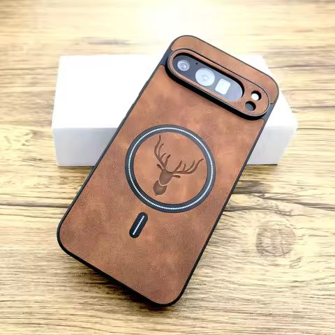 Luxury Faux Leather Case For Google Pixel 10 9 8 7 Pro XL A 9A 8A 7A 10Pro 9Pro 8Pro 7Pro ProXL Mags