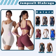 Sports Jumpsuit Women's One Piece Short Jumpsuit for Gym Fitness