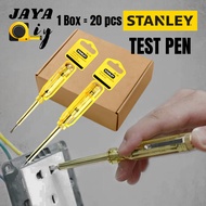 [1 BOX] STANLEY 66-119 66-120 Spark Detecting Screwdriver Test Pen/ Pen Ujian Elektrik
