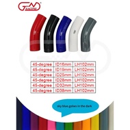 45 Degree Elbow ID16mm ID-19mm ID-25mm ID-28mm ID-32mm ID-38mm General Silicone Coolant Intercooler 