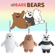 Choose Your Favorite We Bare Bears Keychain Plush Toy Grizzly, Ice Bear, Or Panda!