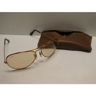 VINTAGE RAYBANS B & L RAY-BAN pakai cermin mata hitam frame turtle brass