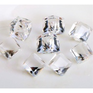 60PCS /lot 3D Cube Square Rhinestone Crystal Glass Nails Beads Decoration Manicure Nail Art (Clear)