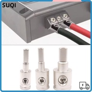 LUCKY-SUQI Car Speaker Wire Terminal, Pure Copper Gold Silver Car Audio Connector, 0GA 4GA 8GA Audio