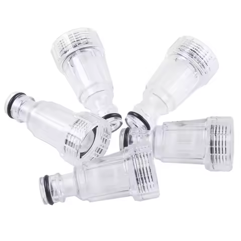 5pcs Car Clean Machine Water Filter 175 PSI High Pressure Washer Connection For Karcher K2-K7 Series