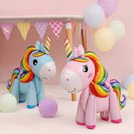 3D Rainbow Unicorn Balloons Unicorn Balloons Foil Balloons Kids Hundred Day Balloons Happy Birthday 