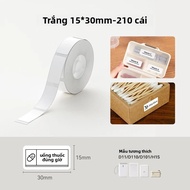 Niimbot Nhiệt Nhãn Dán Miếng Dán Trắng/Cáp/Vòng/Trong Suốt Chống Thấm Nước UV Giấy Cho D11 D110 Máy