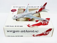 全新 絕版 Big Bird Scale 1:500 1/500 比例 波音 飛機 Boeing 747-400 Virgin atlantic 英國 🇬🇧 維珍航空公司 波音 747-400 G-VFAB 飛機模型