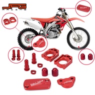 Motorcycle Brake Fluid Reservoir Cover Axle Block Set For HONDA CR125R CR250R CRF250R CRF250X CRF450