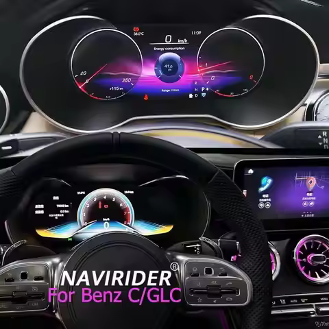 Yes Car LCD Digital Cluster Virtual Cockpit Speed Meter For Benz C/GLC Model 2017 W205 5.0NTG With S