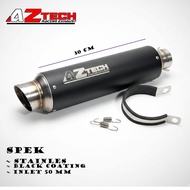 Racing Aztech exhaust inlet 50 silencer