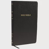 KJV, Thinline Reference Bible, Leather-Look, Black, Red Letter Edition