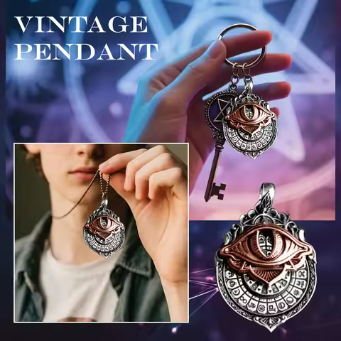 Handmade Tarot Vision Pendant All-Seeing Eye Necklace,Card Pendant,Mystic Divination Jewelry,Spiritu