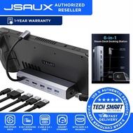 JSAUX Docking Station Compatible with Steam Deck, 6-in-1 Steam Deck Dock with HDMI 2.0 4K@60Hz, Giga