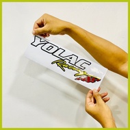 ☬ ◷ ◇ YOLAC Sticker Decals Cutout Vinyl waterproof
