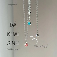 Birthstone Birth Month Necklace - meryl.tarot