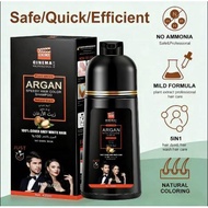 Organic Natural Hair Dye Coloring Shampoo Hair Color Dye Shampoo Uban Black Dark Brown Shampoo 420ml