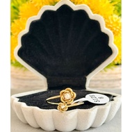 Titanium ring with flower difference Cincin Titanium Anti Karat