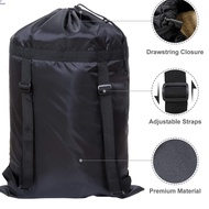 Large Laundry Bag Heavy Duty Polyester Washing Backpack with 2 Adjustable Shoulder Straps for School