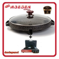 Moegen Bulgogi Pan All New 32cm Bbq Grill + Glass Cover + Portable Stove