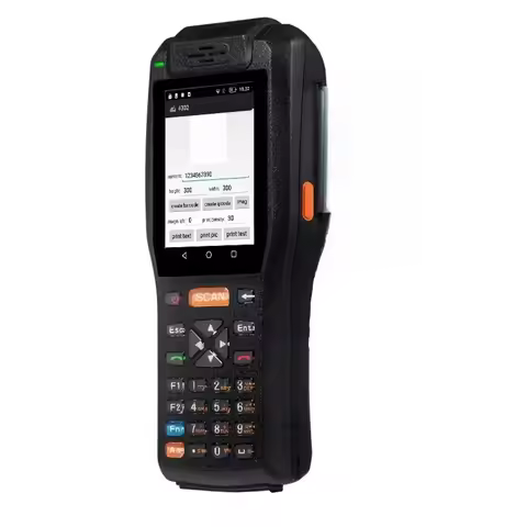 IP65 Rugged Industrial Use Built-in Thermal Printer Label Scanner PDA With NFC RFID Reader All in On