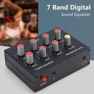 7 Band Sound Equalizer EQ 3.5mm Jack Dual Channel Sound Signal