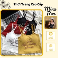 [ Mina bra ] Cute double crotop bra