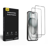 VEKIC iPhone 16 /16 Plus/16 Pro/ iPhone 16 Pro Max Screen Protector Full screen Tempered Glass Film
