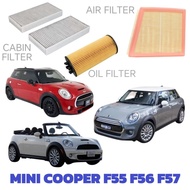 FILTER ENGINE B38 B48 MINI COOPER F55 F56 F57 1.5 2.0 OIL FILTER AIR FILTER AIR COND CABIN FILTER PE